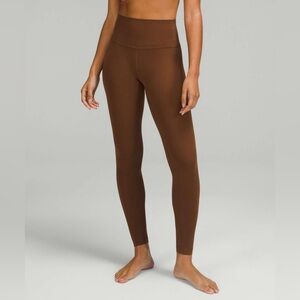 LULULEMON Align High-Rise Pant 28" Roasted Brown Leggings Size 4